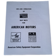 SEAT BELT BOOKLET