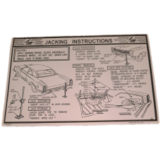 JACKING INSTRUCTIONS