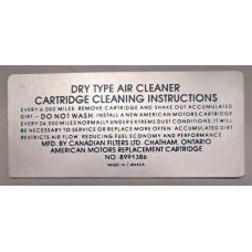 AIR CLEANER DECAL