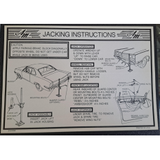 JACKING INSTRUCTIONS