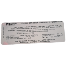 304 EMISSION DECAL