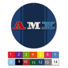 71-74 AMX ROUND SIGN